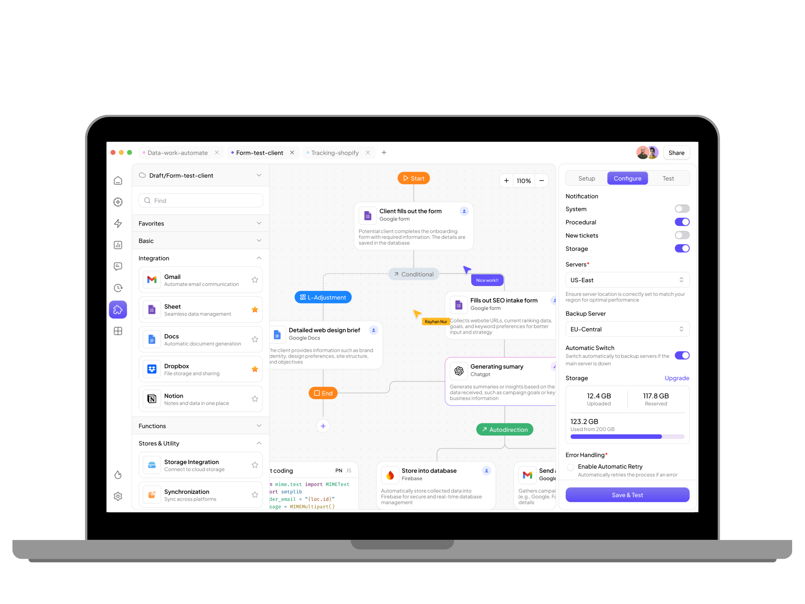 Business process automation — operational workflow and approvals visual
