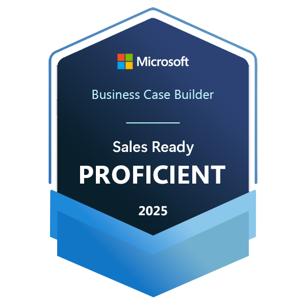 Microsoft Partner: Business Case Builder — Sales Ready Proficient